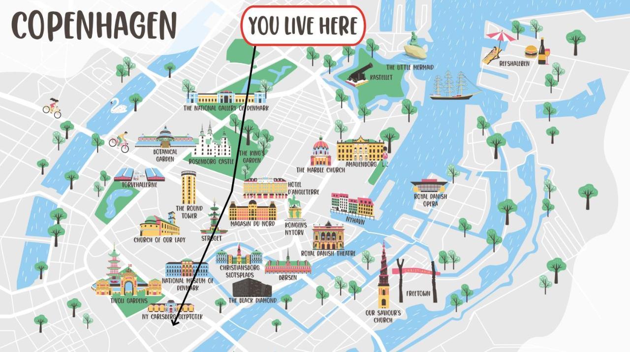 Xl Exclusive Penthouse By Copenhagen City & Tivoli Eksteriør billede